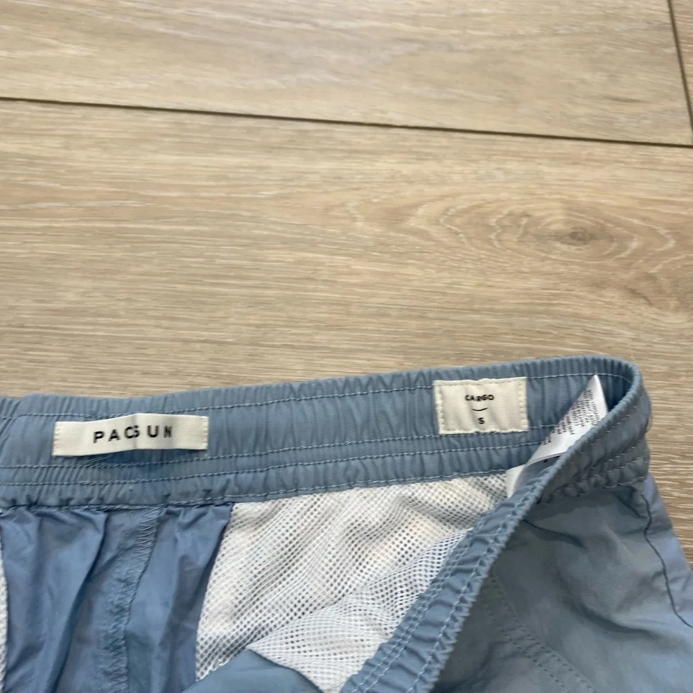 Pacsun Cargo Baby Blue swim trunks